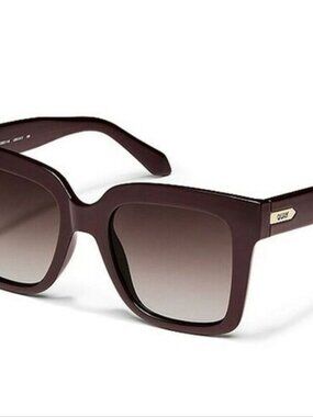 QUAY Women's ICY NO-NS-2186 Espresso Brown Square Frame/Brown Lenses Sunglasses
